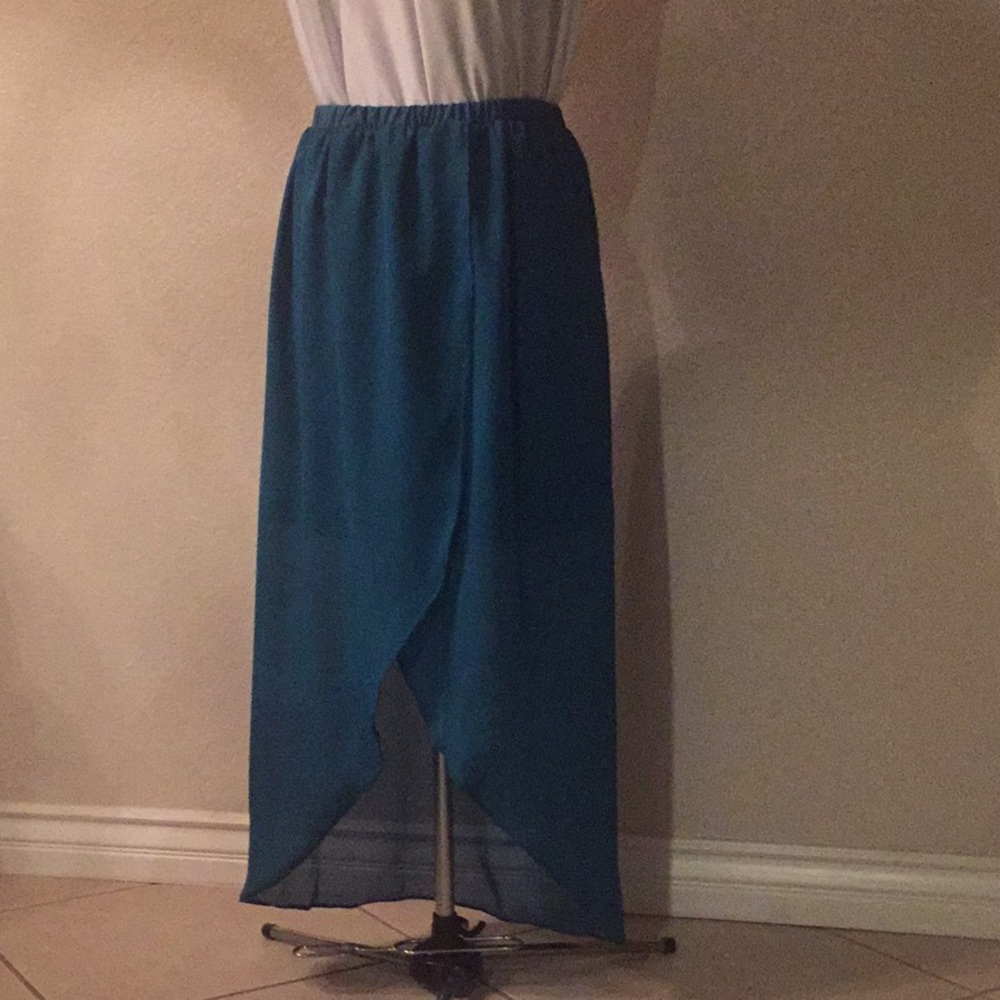 Hi Low Teal skirt